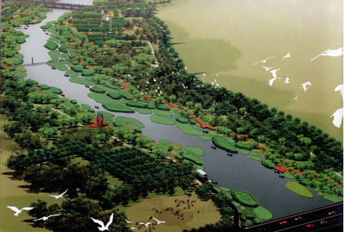 Tanghe River Park Red Ribbon