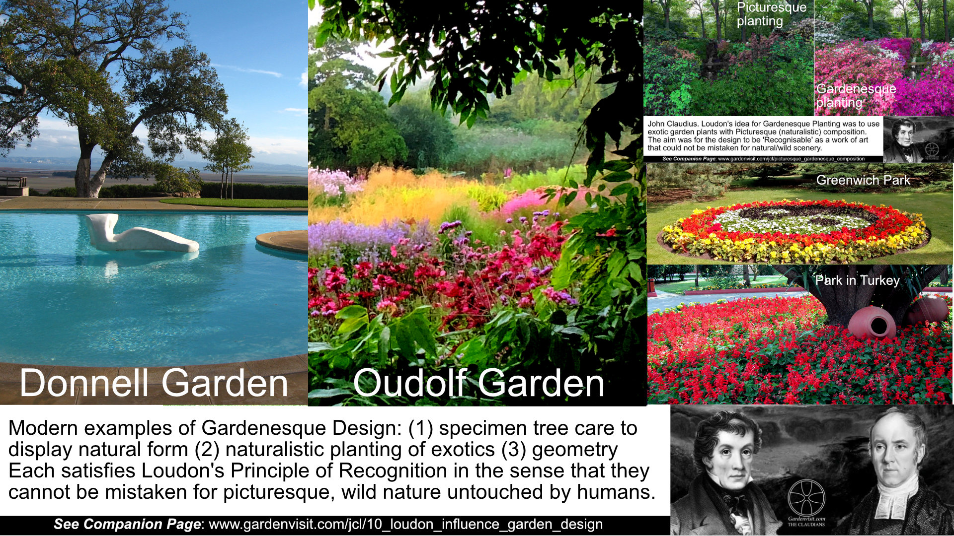 John Claudius Loudon influence gardenesque planting design