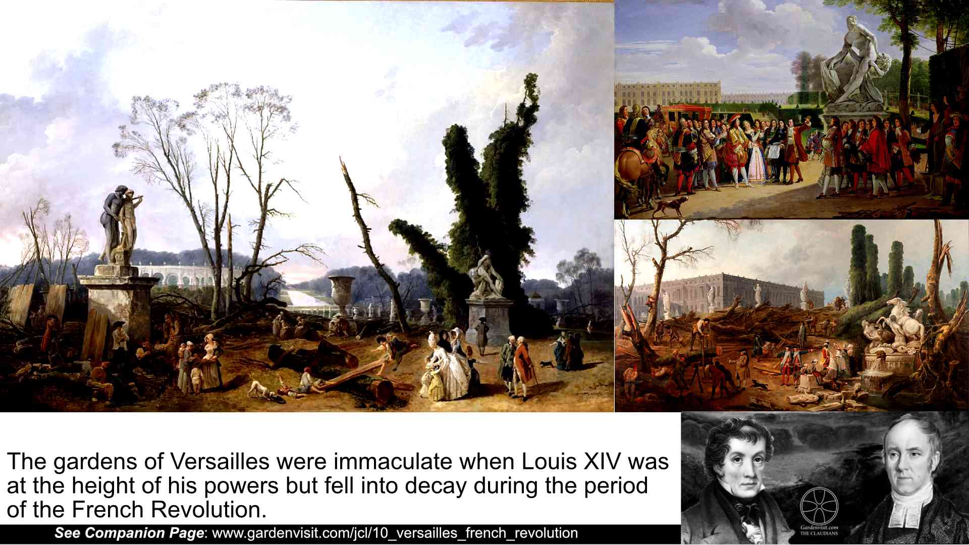 Versailles gardens during the French Revolution