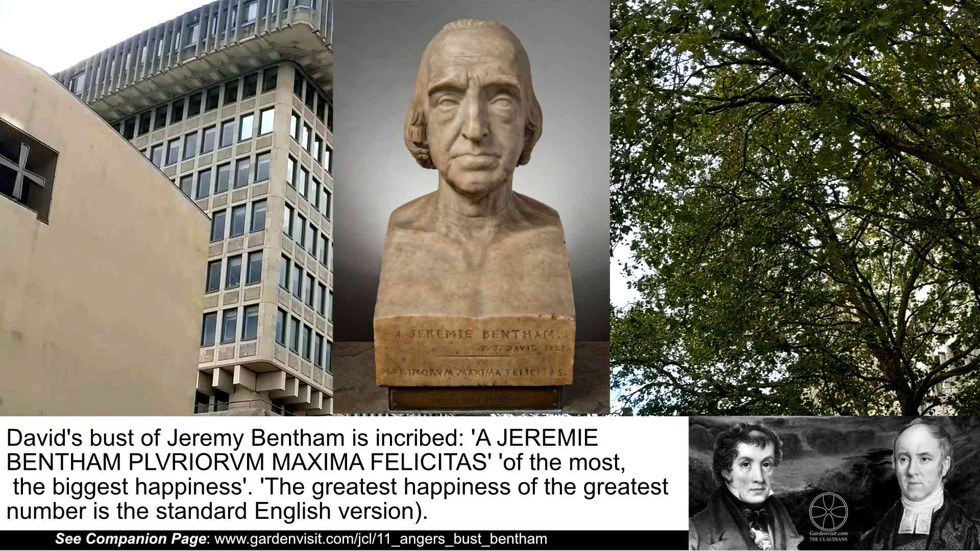 Bust Jeremy Bentham David Angers