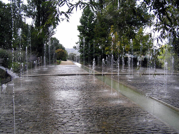 Fountains at Jardin de l'Imaginaire