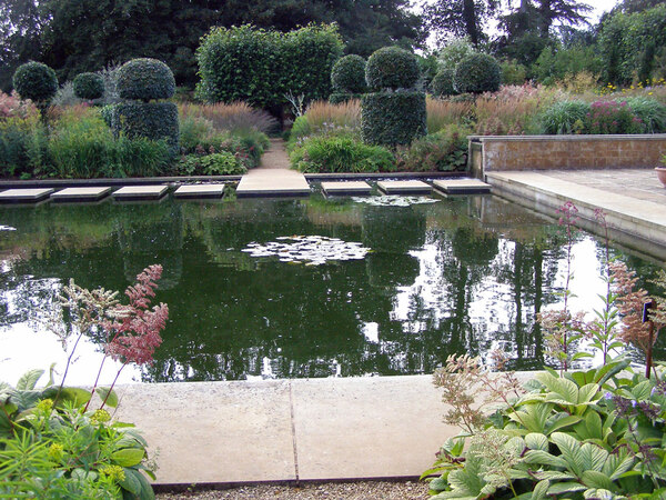 Stone Tank in Tom Stuart-Smith Walled Garden