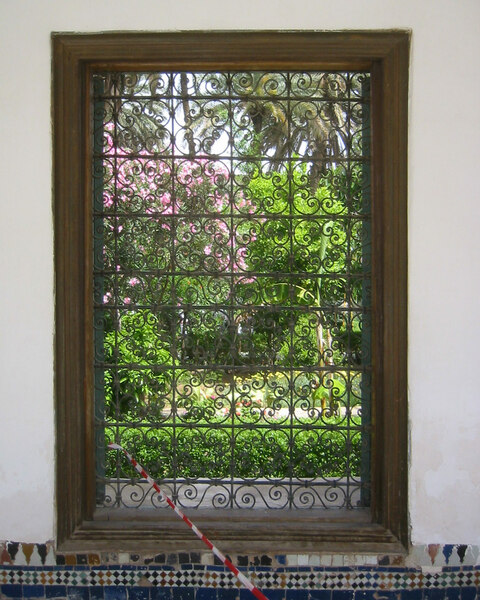 Window, El Bahia Palace